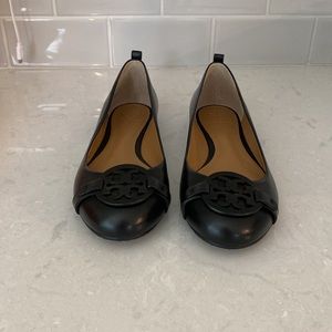 Tory Burch Black Flats - never worn